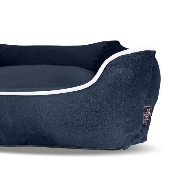 Luxe Black Velvet Dog Bed